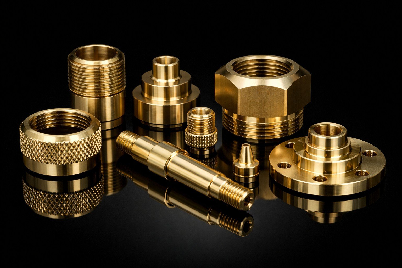 High-Precision Brass CNC Turned Parts
